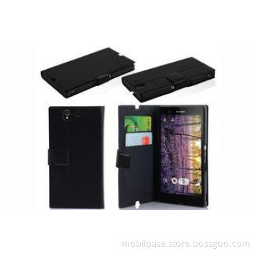 Eco Friendly Mobile Phone Leather Case For Sony Xperia Z L3
